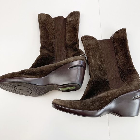 Cole Haan Shoes - Cole Haan Nike Air Brown Suede Chelsea Ankle Boots Size 8B